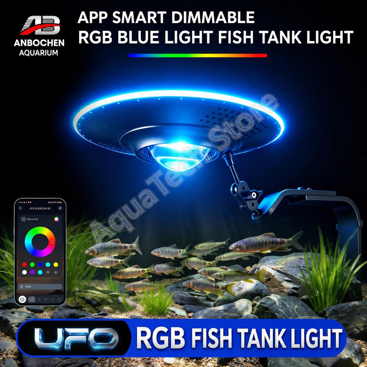 Reef Lighting - ANBOCHEN UFO RGB LED Lampu Akuarium