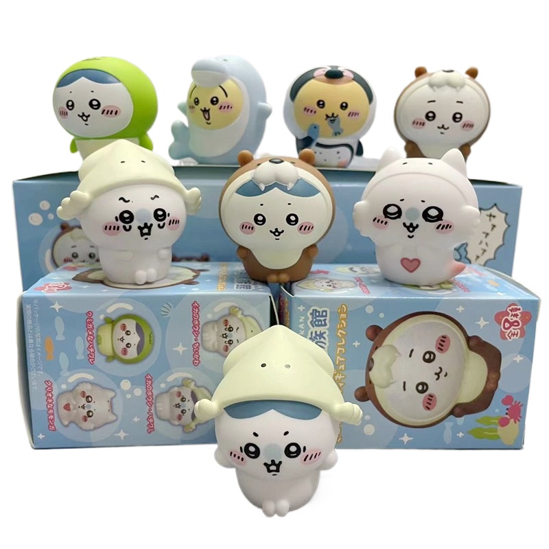 8pcs/Box Figurin Akuarium Chii - Marine Aquarium ulasan dan harga