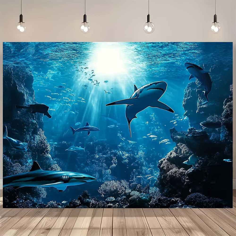 Tapestry Dinding Hiu Laut Dala - Marine Aquarium ulasan dan harga