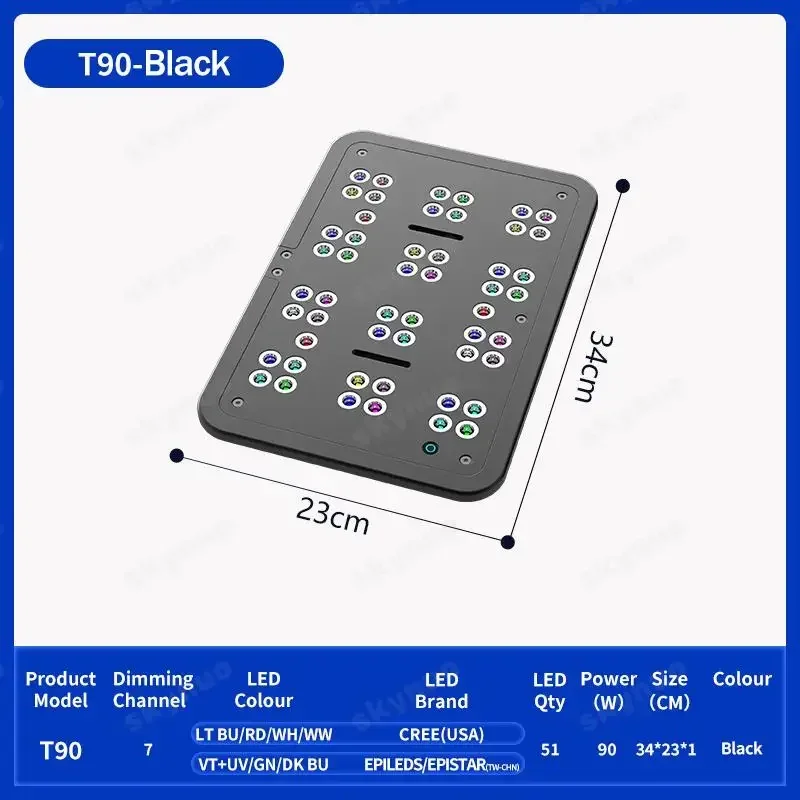 Tersedia  KASSRAY T90 90W Lamp - Marine Coral ulasan dan harga