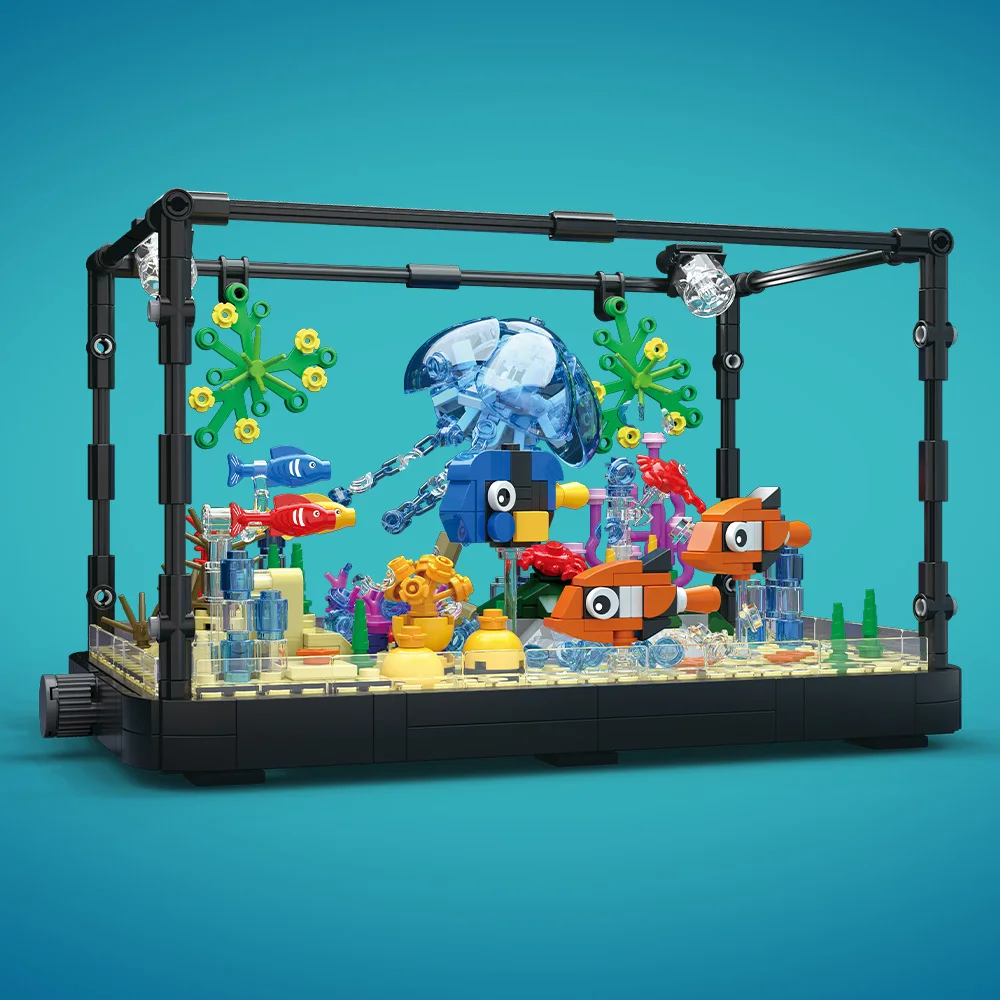 Set Blok Bangunan Akuarium den - Marine Aquarium ulasan dan harga
